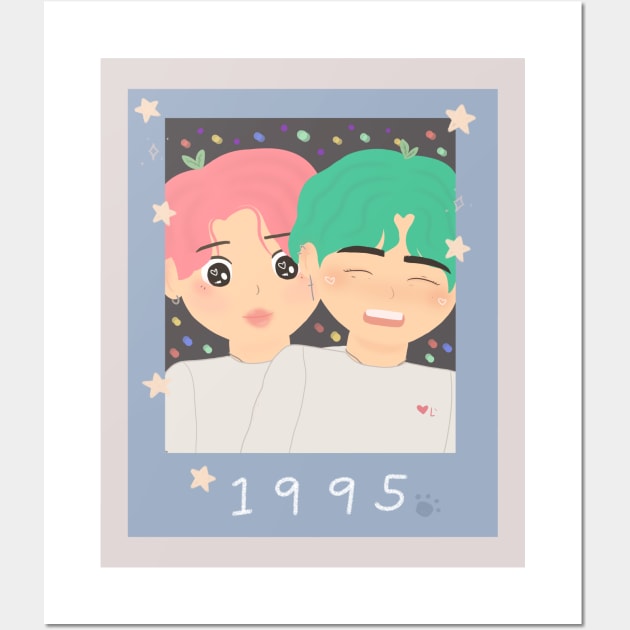 VMin 1995 BTS Polaroid Wall Art by aaalou